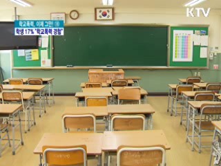 학생 5명 중 1명 학교 폭력 경험