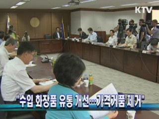 "수입 화장품 유통 개선…가격거품 제거"