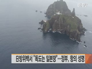 日방위백서 "독도는 일본땅"···정부, 항의 성명