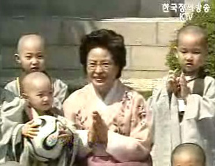 동자승들의 청와대 나들이