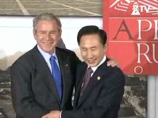 이 대통령-부시, 9개월만의 재회