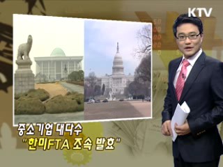 중소기업 대다수 "한미FTA 조속 발효"