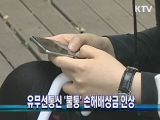 유무선통신 '불통' 손해배상금 인상