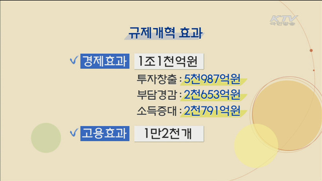 39건 규제개선…경제효과 1조1천억·일자리 1만2천개
