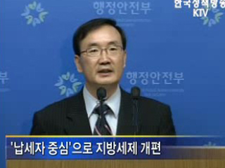 지방세, 납세자 중심으로 개선