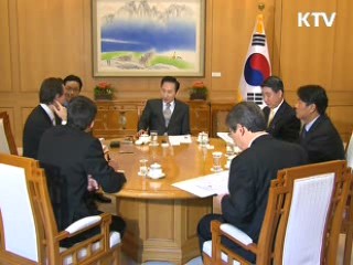 이 대통령, 위기극복 국제공조 주도