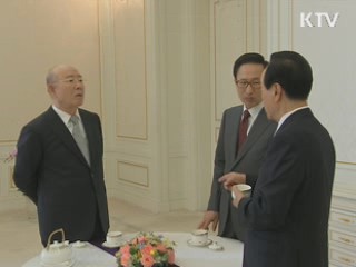 천안함 관련 전직 대통령과 의견교환