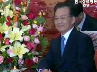 원자바오 중국 총리 면담