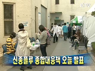 신종플루 종합대응책 오늘 발표