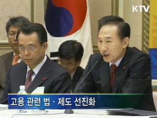 일자리 관련 법·제도 선진화