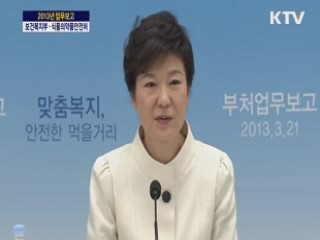 2013년도 정부 업무보고 - 보건복지부, 식품의약품안전처