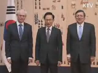 한·EU 정상, 北 로켓 발사 우려 표명