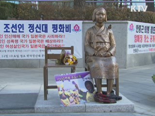 '소녀상 말뚝' 항의 일본대사관 차량 돌진