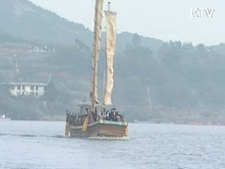 하늘에서 본 4대강 '깨어나는 영산강'