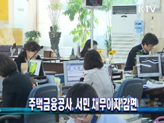 주택금융공사, 서민 채무이자 감면
