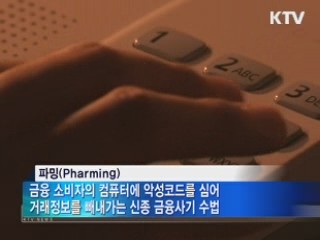 신종 금융사기 '파밍' 피해 주의보