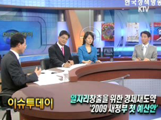 일자리창출을 위한 경제재도약 '2009 새정부 첫 예산안'