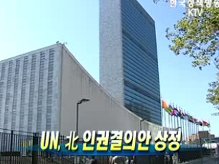 UN, 北 인권결의안 상정
