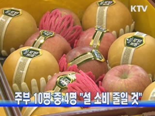 주부 10명 중 4명 "설 소비 줄일 것"