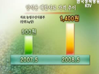 양식어가 사료자금 1천억원 지원