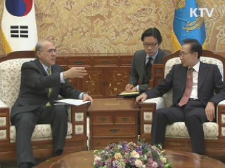 이 대통령, OECD 사무총장 접견…G20 논의