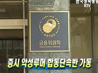 증시 악성루머 합동단속반 가동