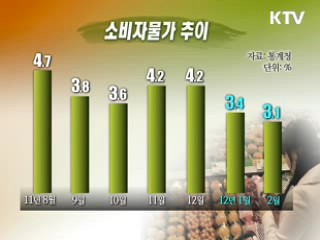 지난달 소비자 물가 3.1% 상승