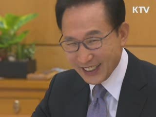 이 대통령, 박근혜 후보 만나···민생현안 논의