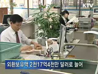 외환보유액 2개월 연속 증가