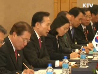 이 대통령-원자바오 총리, 오늘 천안함 논의