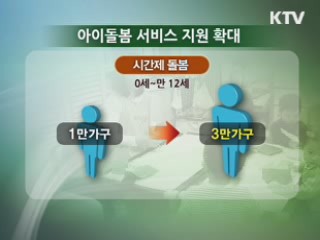 아이돌봄 서비스 확대···올해 3만가구 지원