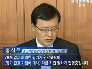 中企 유동성 지원 다음달 완료