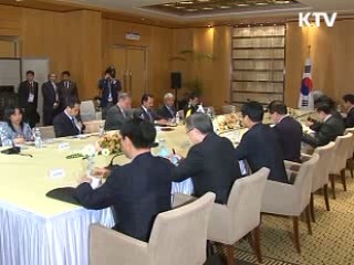 이 대통령 내외 '한국 알리미'.. 세일즈 외교 펼쳐