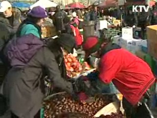 설 차례 준비, 전통시장이 마트보다 저렴