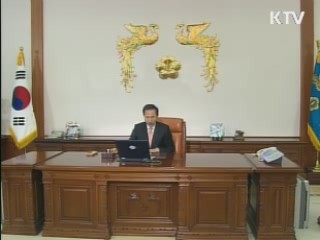이 대통령 "태극전사 큰 용기와 희망 주었다"