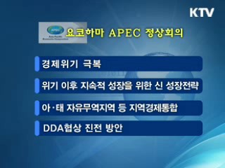 이 대통령, APEC 참석  'G20 협력 제안'