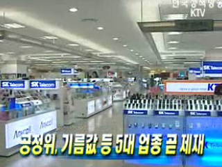 공정위, 기름값 등 5대 업종 곧 제재