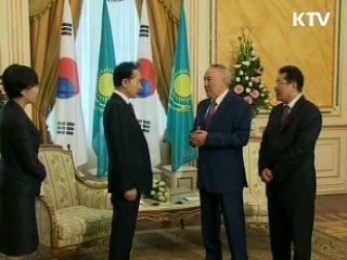 한-카자흐 정상, 전방위 협력체제 구축
