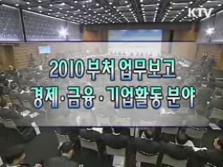 2010 정부부처 업무보고 - 경제, 금융, 기업활동 부문