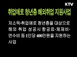 취업애로 청년층 해외취업 지원사업