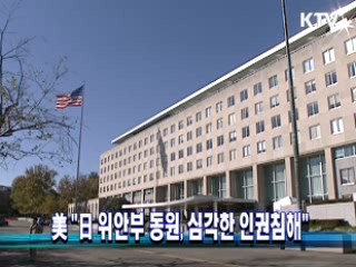美 "日 위안부 동원, 심각한 인권침해"
