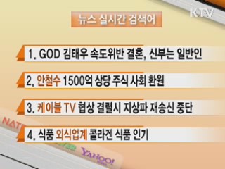 뉴스 실시간 검색어 