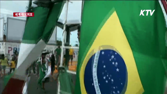 월드컵 응원 위해 '자전거로 브라질까지' [세계 이모저모]