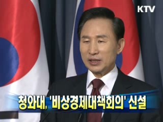 청와대, ‘`비상경제대책회의' 신설