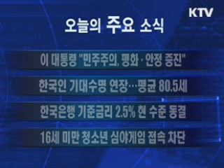이 시각 주요소식(단신)