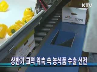 상반기 교역 위축 속 농식품 수출 선전