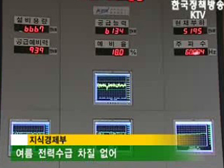 전력수요 사상최대, 공급은 문제 없어 