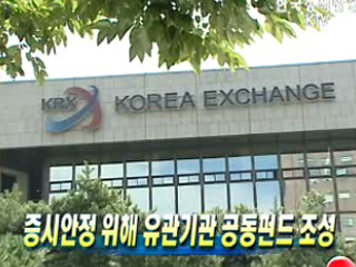 증시안정 위해 유관기관 공동펀드 조성