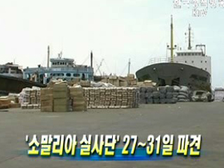 '소말리아 실사단' 27~31일 파견