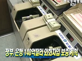 정부, 은행 140억달러 외화차입 보증 계획